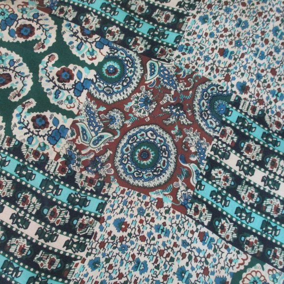 1970s patchwork scarf - Picture 4 of 5